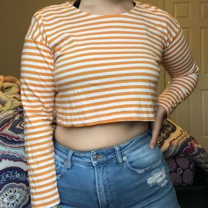 Forever 21 long sleeve crop top